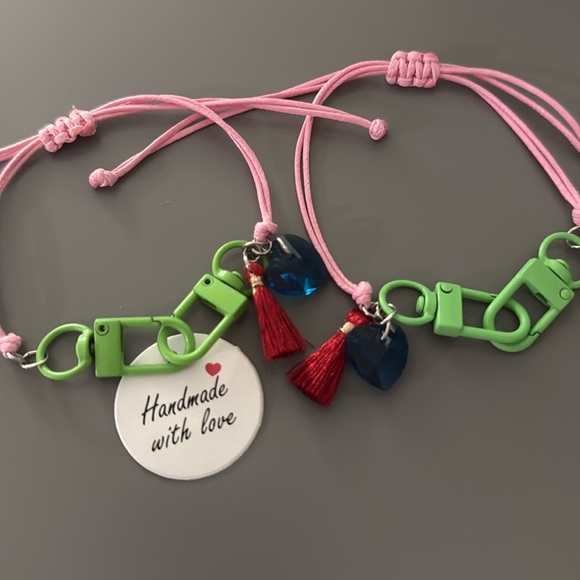 Mommy and Me Bracelet Set - Red and Purple - Picture 2 of 2